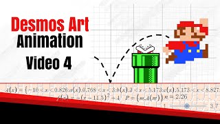 How to Create Desmos Art 4  Animation  Step by Step Guide [upl. by Tallu293]