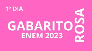 Gabarito da prova rosa  Enem 2023 [upl. by Hniht]