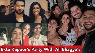 Ekta Kapoor Party Shraddha Arya Paras Kalnawat Rohit SuchantiAishwarya Baseer Ali Attend [upl. by Korrie]