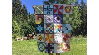 Quilt Tutorial Sashing und Binding Patchworkdecke einfach gemacht [upl. by Sucrad]