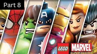 Lego Marvel Super Heroes  Part 8  Stark Tower  Lego Marvel Super Heroes Walkthrough [upl. by Anitnerolf145]