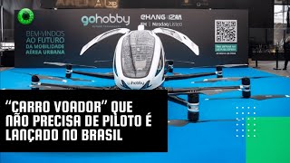 “Carro voador” que não precisa de piloto é lançado no Brasil [upl. by Petey]