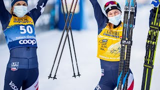 Diggins amp Brennan give USA another 12 finish in Tour de Ski 10k  Toblach Italy  NBC Sports [upl. by Madra715]