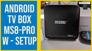 MS8 PRO ANDROID TV BOX SETUP [upl. by Neliak117]