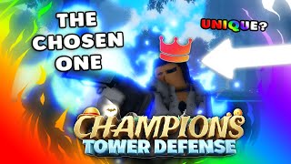 CHAMPIONS TOWER DEFENSE IS FINALY HERE AND WE GOT THE UNIQUE CHOSEN ONE MYTHICAL COYOTE [upl. by Acemat]