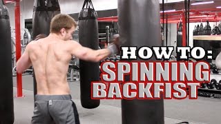 How to Spinning Back Fist like Bas Rutten [upl. by Suiram]