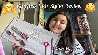 Babyliss 3 in 1 Air Styler 1000 Review  Dyson Hairwrap Dupe 💇🏻‍♀️ 💆🏻‍♀️ [upl. by Mosora]