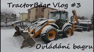 TractorBagr Vlog 3 JCB 4CX Ovládání bagru BACKHOE LOADERJCB4CXTERRAWORLDEXCAVATOR [upl. by Dickson656]