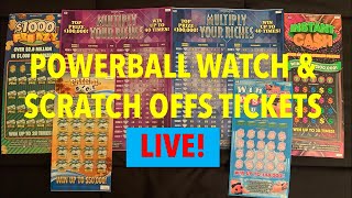 Powerball Watch 👀 amp Scratch Off Tickets Live scratchcards scratchoffs winsconsin youtubeshorts [upl. by Joerg]