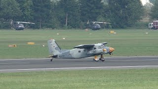 AIRPOWER 24  German Navy Do28D2 5911 landing at Zeltweg Air Base [upl. by Eeladnerb]