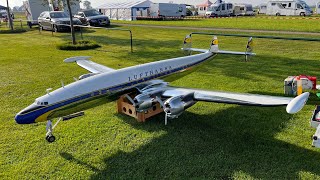 Lockheed Super Constellation von Siegfried Knecht beim Großmodellflugtag des RCM Neuburg  Donau [upl. by Horlacher]