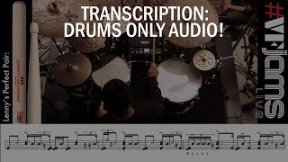 VFJams LIVE  Lenny Reece  Transcription Drums Only Audio [upl. by Primrosa]