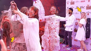 Shehnaaz Gill Cutest Holi Celebration 2024  Masti Madness  Dunk Fest India 20 [upl. by Ayokahs]