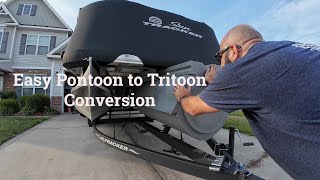 Pontoon to Tritoon Conversion The Easy Way [upl. by Avehstab700]