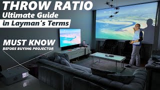 Projector Throw Ratio Short in Laymans Terms [upl. by Ronalda]