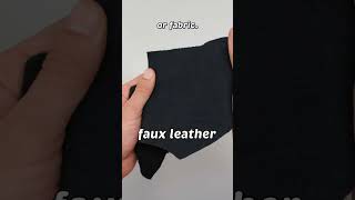 Faux Leather vs Real Leather  How To Tell The Difference leather fauxleather [upl. by Yenalem476]