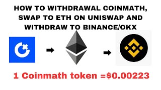 HOW TO WITHDRAWAL COINMATH SWAP TO ETHEREUM ON UNISWAP WITHDRAWAL TO BINANCE OR OKX [upl. by Ajay603]