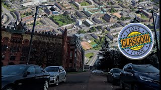 Glasgow 2024  Drive through Gorbals  Glasgow Green  Peoples Palace  Doulton Fountain Templeton [upl. by Kandace]