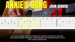 Annies Song  John Denver  Fingerstyle Guitar Tutorial TAB [upl. by Roswell]