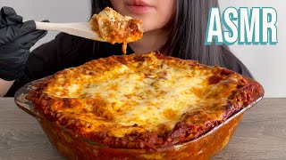 ASMR SUPER BEEFY CHEESE LASAGNA MUKBANG  WET PASTA SOUNDS No Talking Eating Sounds [upl. by Adnola]