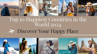 Top 10 Happiest Countries in the World 2024 🌎 travel subscribe traveldestinations nature [upl. by Enilegnave]