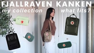 Fjallraven kanken collection  review tryon haul amp what fits [upl. by Loria]