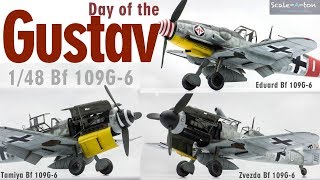 148 Bf 109G6 Eduard Tamiya Zvezda Scale Model Aircraft Stepbystep Build Comparison [upl. by Major]