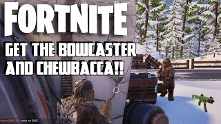 How to Get the Wookie Bowcaster and Befriend Chewbacca  Fortnite Star Wars Update [upl. by Nilat]