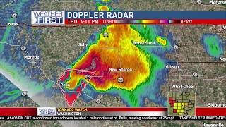 Cedar Rapids Severe Weather Coverage 71918 Marshalltown Tornado [upl. by Wearing]