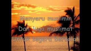 Fitri HarisSuara Azan Lirik [upl. by Hawkie]