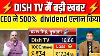 dish TV share latest news today  dish tv share long term target  dish tv stock analysis review [upl. by Sucramad723]