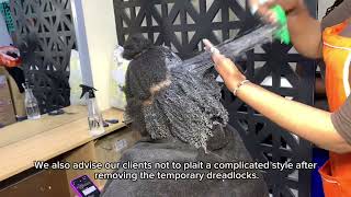 RemovingUndoing temporaryartificial dreadlocks [upl. by Koeninger831]