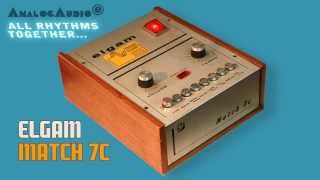 ELGAM MATCH 7c Vintage Rhythm Box 1972  HD DEMO [upl. by Haron]