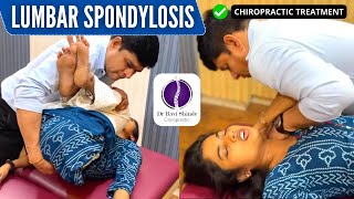 How is LUMBAR SPONDYLOSIS treated with 100 RELIEF Lower Back Pain  Chiropractic  Dr Ravi [upl. by Delanos]