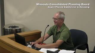 Missoula Planning Board Meeting Aug 6 2024 [upl. by Howlond]