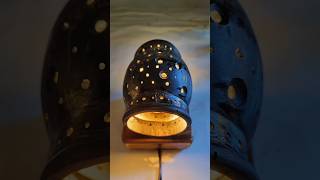 How to make a home decoration light💡🥥 coconutshellcrafts shortsfeed diy shorts craft [upl. by Gomer]