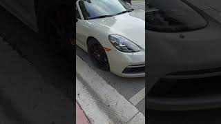 New Porsche Boxster 718 GTS subscribe pleasecars miami carspotting supercars porsche [upl. by Esiuqcaj]