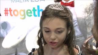 JESC 2014 Interview with Krisia Hasan and Ibrahim Bulgaria [upl. by Dilan366]