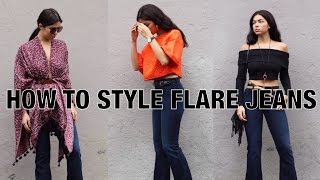 How to Style Flare Jeans  Fashion [upl. by Smail]