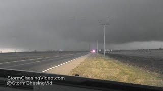 Tornado forming right in front of the camera near Morris IL  2282017 [upl. by Ennayar]