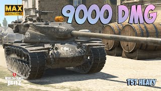 T57 Heavy with 9000 DAMAGE ⭕️ Ace Badge ⭕️ WoT Blitz Gameplay [upl. by Nats]