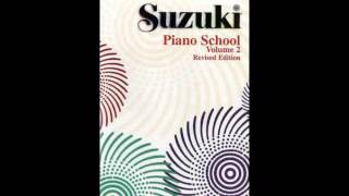 Suzuki Piano School Book 2 Minuet 2 from Notebook for Anna Magdalena Bach Anon [upl. by Amaleta249]