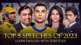 ENGLISH SPEECH  TOP 5 SPEECHES of 2023 English Subtitles [upl. by Joeann]