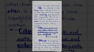 life in a big city essay with quotations for class 10th learn4learningofficial [upl. by Yelhak]