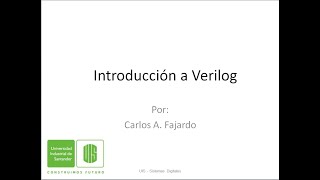 Introducción a Verilog [upl. by Etteloc]