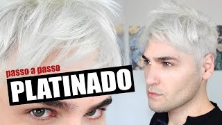 TUTORIAL CABELO PLATINADO EM CASA  Como platinar em casa  nevou [upl. by Sib]