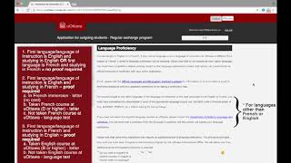 How to submit online application form  uOttawa Exchange Program [upl. by Onaicul]