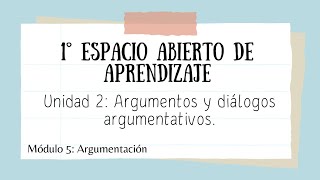 😊 1° Espacio Abierto Unidad 2 Miércoles 600 pm 🧑‍🦱 [upl. by Annaierb186]