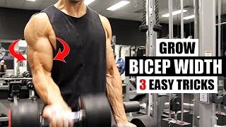 BICEP WIDTH This is how I get 3 dimensional biceps 3 Bonus Exercises [upl. by Haas]