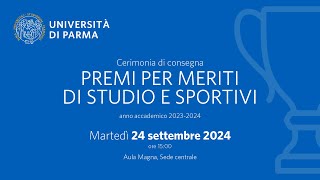 Cerimonia di consegna dei premi per meriti di studio e sportivi – anno accademico 20232024 [upl. by Phippen490]